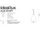 Фото подвесной светильник Ideal Lux Audi-20 SP1 Trasparente 016931, купить с доставкой на skylight.com.ua