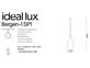 Фото Підвісний світильник BERGEN-1 SP1 Ideal Lux 238746, купити з доставкою на skylight.com.ua