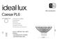 Фото хрустальная люстра Ideal Lux Caesar PL6 114682, купить с доставкой на skylight.com.ua