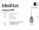 Фото хрустальная люстра Ideal Lux Caesar SP9 114736, купить с доставкой на skylight.com.ua