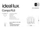 Фото Стельова люстра COMPO PL6 FUME Ideal Lux 172828, купити з доставкою на skylight.com.ua