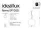 Фото Подвесной светильник NEMO SP1 D30 RAME Ideal Lux 111902, купить с доставкой на skylight.com.ua 