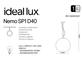 Фото Подвесной светильник NEMO SP1 D40 CH Ideal Lux 250342, купить с доставкой на skylight.com.ua 
