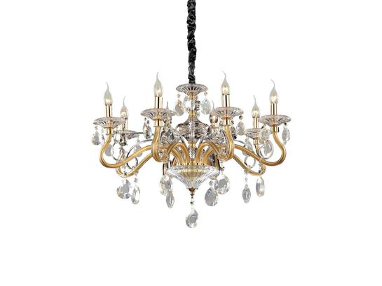 Фото Підвісна люстра NEGRESCO SP8 ORO Ideal Lux 087764, купити з доставкою на skylight.com.ua