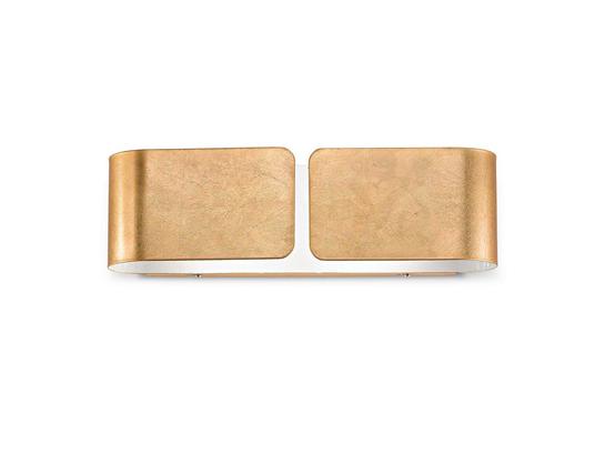 Фото Настенный светильник CLIP AP2 SMALL ORO Ideal Lux 088266, купить с доставкой на skylight.com.ua 