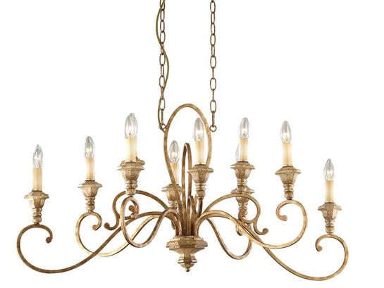 Фото Люстра свічка CORTINA SP10 Ideal Lux 088433, купити з доставкою на skylight.com.ua