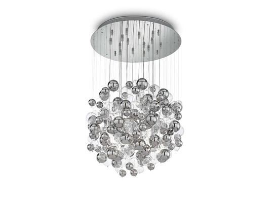 Фото Люстра стельова BOLLICINE SP14 CROMO Ideal Lux 093024, купити з доставкою на skylight.com.ua