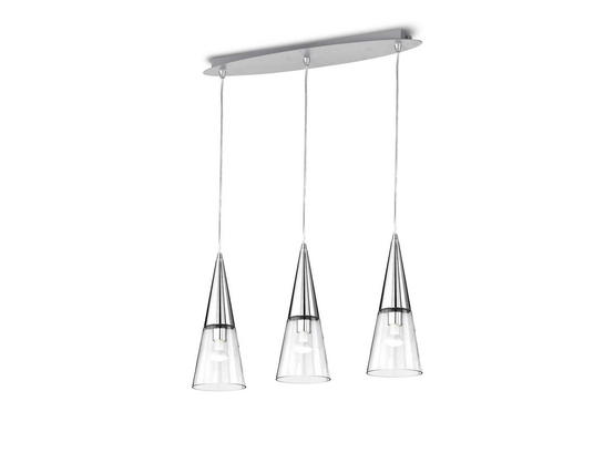 Фото Подвесная люстра CONO SP3 CROMO Ideal Lux 112367, купить с доставкой на skylight.com.ua  