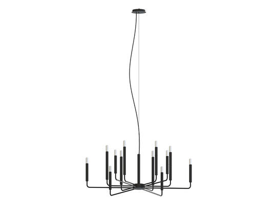 Фото ріжкова люстра Nowodvorski 11462 Orto чорний, купити з доставкою на skylight.com.ua