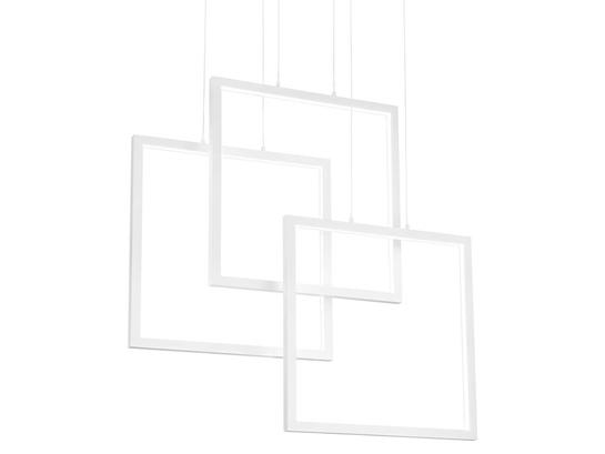 Фото Світлодіодна люстра FRAME SQ 73cm WH Ideal Lux 253596, купити з доставкою на skylight.com.ua