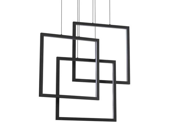 Фото Світлодіодна люстра FRAME SQ 73cm BK Ideal Lux 269375, купити з доставкою на skylight.com.ua