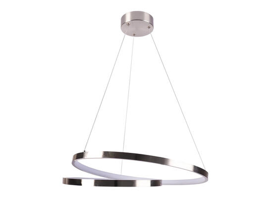 Фото светодиодная люстра Goldlux 328045 Zefira никель/хром, купить с доставкой на skylight.com.ua