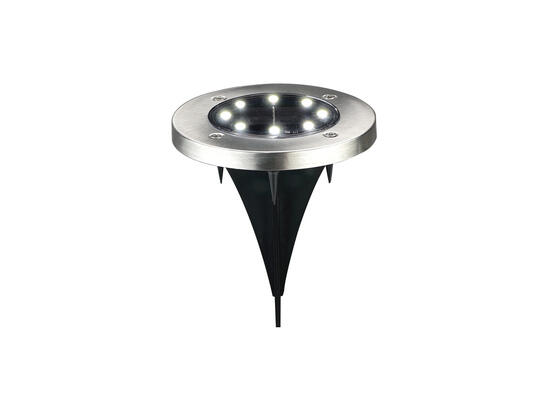 Фото уличный светильник на солнечной батарее Goldlux 330246 Solly серебро, купить с доставкой на skylight.com.ua