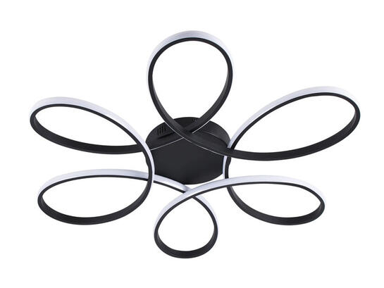 Фото потолочная люстра Goldlux 331823 Fiore черный, купить с доставкой на skylight.com.ua