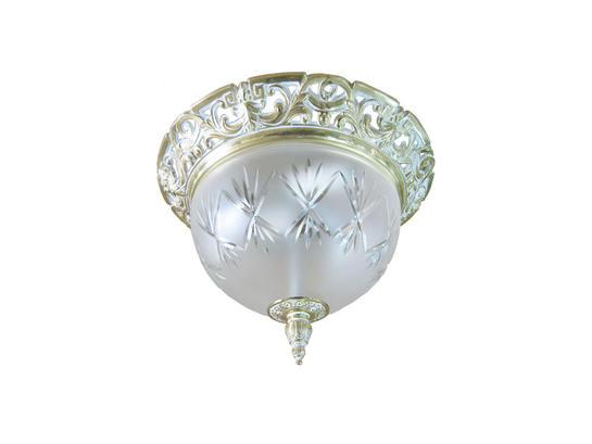 Фото стельовий світильник ArtGlass LEA I white gold, купити з доставкою на skylight.com.ua