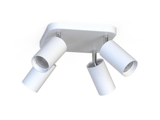 Фото Светильник поворотный, спот Nowodvorski 6017 Eye spot GU10 4x10W IP20 Белый, купить с доставкой на skylight.com.ua