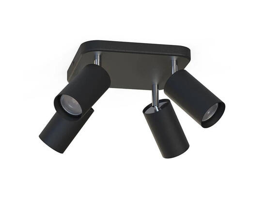Фото Светильник поворотный, спот Nowodvorski 6022 Eye spot GU10 4x10W IP20 Черный, купить с доставкой на skylight.com.ua