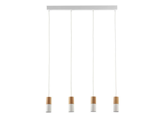 Фото подвесной светильник TK Lighting 6307 Elit white/wood, купить с доставкой на skylight.com.ua