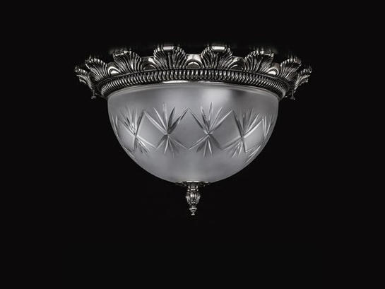 Фото потолочный светильник ArtGlass LEA II nickel antique, купить с доставкой на skylight.com.ua