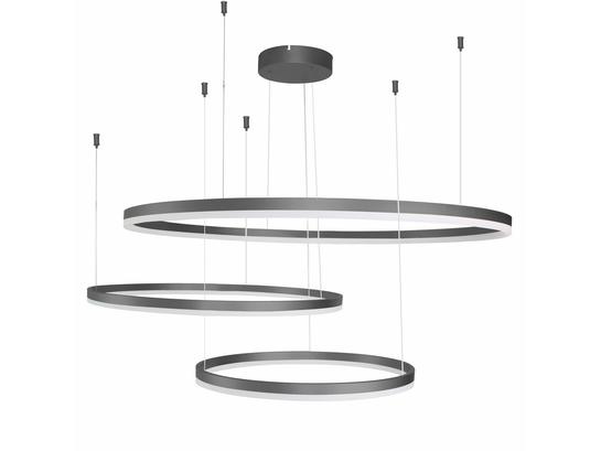 Фото Люстра кольцо Azzardo AZ4707 HALO PENDANT 100+80+60 BK, купить с доставкой на skylight.com.ua 