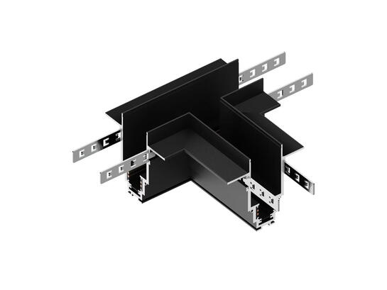 Фото т-соединитель для магнитного трека LiGHT HUB LH35-CONNECTOR-R/T-BK, купить с доставкой на skylight.com.ua