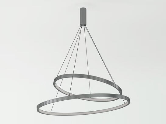 Фото люстра Lumineka Solo-2 600/400mm 45W 3300Lm 3000K/4000K, купить с доставкой на skylight.com.ua