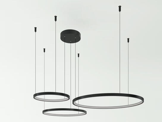 Фото люстра Lumineka Solo 3 800/600/400mm 81W 5930Lm 3000K/4000K, купить с доставкой на skylight.com.ua