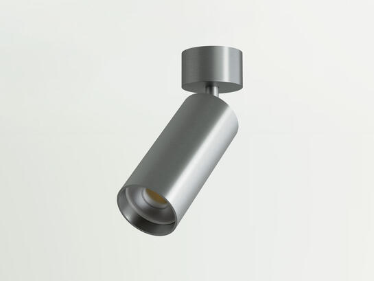 Фото накладной поворотный светильник Lumineka LM-T52S-AL TUBE 52mm, 15W 1300Lm, 3000K/4000K Silver, купить с доставкой на skylight.com.ua