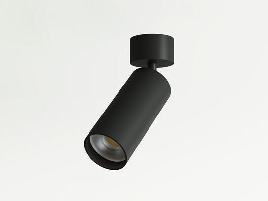 Фото накладной поворотный светильник Lumineka LM-T52S-BK TUBE 52mm, 15W 1300Lm, 3000K/4000K Black, купить с доставкой на skylight.com.ua