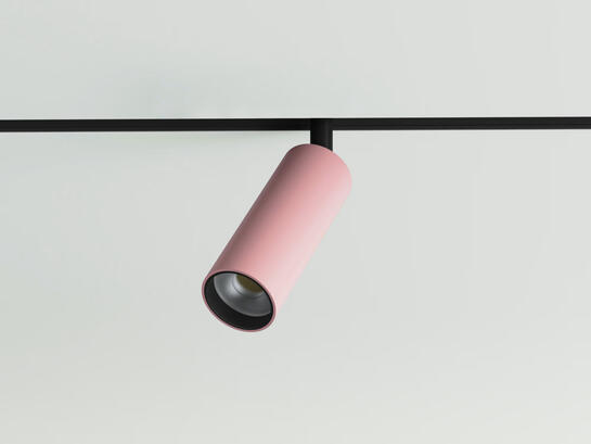 Фото трековый магнитный светильник Lumineka LM-TB-34-CP TUBE 34mm, 8W 640Lm RAL Coral Pink, купить с доставкой на skylight.com.ua