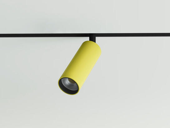 Фото трековый магнитный светильник Lumineka LM-TB-34-TY TUBE 34mm, 8W 640Lm RAL Duck Yellow, купить с доставкой на skylight.com.ua