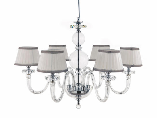 Фото рожковая люстра Ondaluce LP.BACH/8CP-CR TC.3535D16, купить с доставкой на skylight.com.ua
