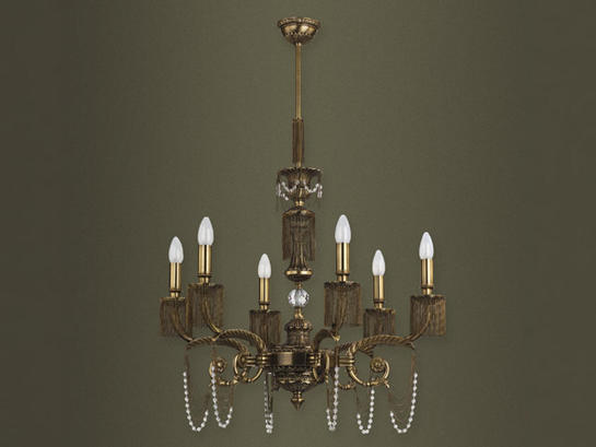 Фото люстра рожковая Kutek Titanic VI TIT-ZW-6 (P) S, купить с доставкой на skylight.com.ua