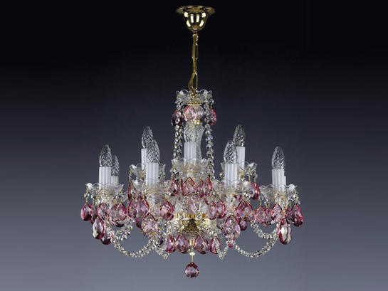 Фото люстра кришталева ріжкова ArtGlass Carmen Color 1001, купити з доставкою на skylight.com.ua