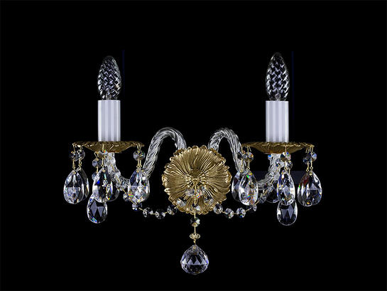 Фото бра хрустальное рожковое ArtGlass Chloe II, купить с доставкой на skylight.com.ua