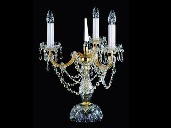 Фото настольная лампа хрустальная рожковая ArtGlass Maria Terezia 15, купить с доставкой на skylight.com.ua