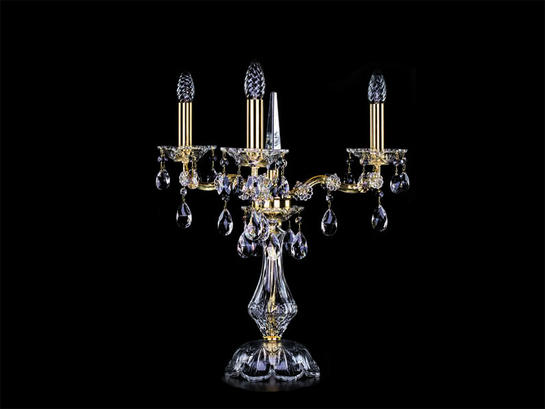 Фото настольная лампа хрустальная рожковая ArtGlass Maria Terezia 38, купить с доставкой на skylight.com.ua