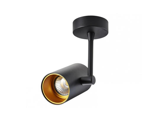 Фото потолочный спот Zuma Line Tori SL 1 black-gold 20014-BK, купить с доставкой на skylight.com.ua