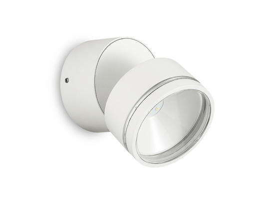 Фото настінний світильник Ideal Lux Omega Round AP1 Bianco, купити з доставкою на skylight.com.ua