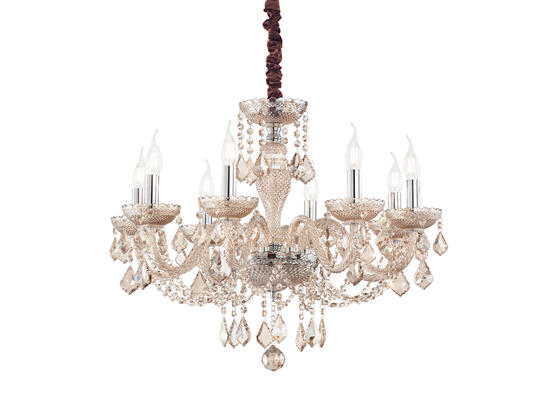 Фото хрустальная люстра Ideal Lux Rose SP8 166889, купить с доставкой на skylight.com.ua