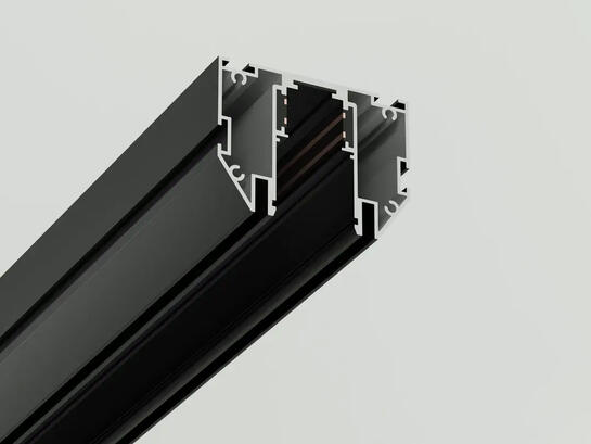 Фото магнитный трек под натяжной потолок Lumineka POL-TRAC_2 2м (Демпфер) Черный, купить с доставкой на skylight.com.ua