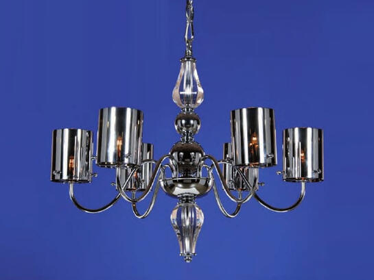 Фото рожковая люстра Wunderlicht WL11164-6CH, купить с доставкой на skylight.com.ua